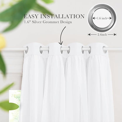 PONY DANCE Pure White Curtains - Image 4