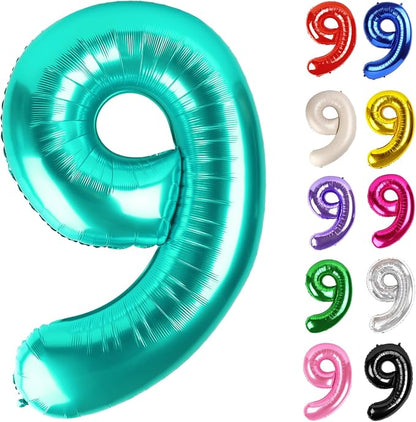 Nile Blue Number 9 Balloon 40 Inch by IWERP
