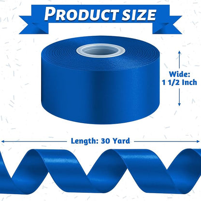 1 1/2In 30Yards Royal Blue Ribbon - Image 2
