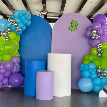 Green Purple Blue Balloons - Image 3