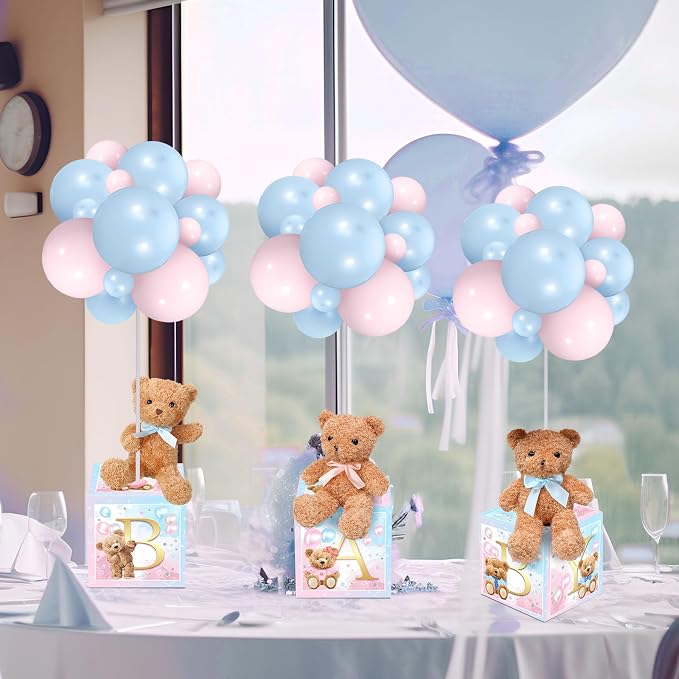 Lenwen 6 Sets Baby Letter Boxes Decorations Table Centerpieces - Image 5