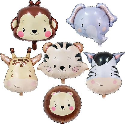 Safari Balloons Zoo Animals Balloons Jungle Balloon by Enimapod