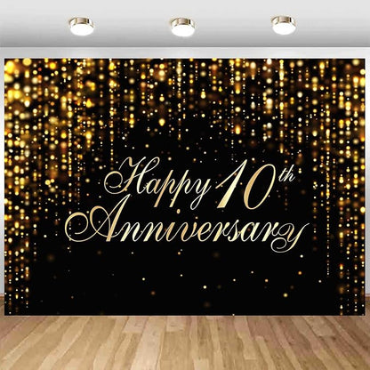 Happy 10th Anniversary Backdrop - Image 5