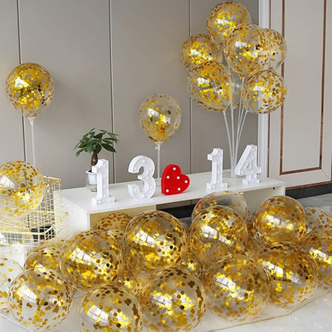 Gold Confetti Balloons - Image 6