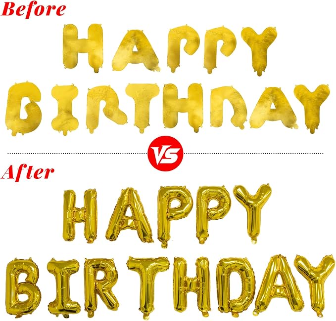 CARGEN 16in Happy Birthday Balloons Banner - Image 4