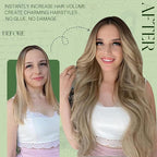 RUNATURE Clip in Hair Extensions Real Human Hair, Balayage Human Hair Clip in Extensions for Women, Thick Natural Remy Hair, Straight 14 Inch 120g 7pcs #3/8/22 Brown Root to Blonde