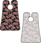 Waterproof Beard Trimming Bib, Non-Stick Hair Catcher for Men Shaving, Grooming Apron for Husband Dad, Cute Cartoon Fire Truck Shave Bib