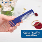 Lift Teasing Comb and Hair Pick - 2 Pack Stainless Steel - Chemical and Heat Resistant Detangler - Anti Static Comb For All Hair Types - By Cantor
