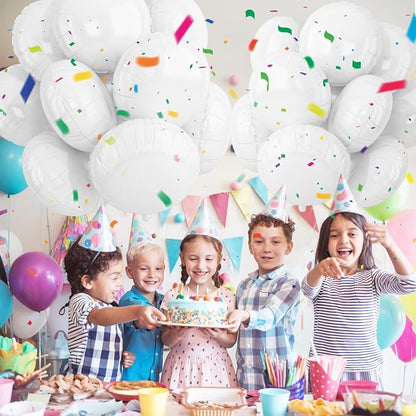 20PCS White Round Shaped Balloons, 18 Inch Round Foil Balloon, Giant Round - Image 5