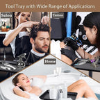Salon Tray on Wheels,Height Adjustable Salon Color Tray Rolling Instrument Tray for Hair Stylist