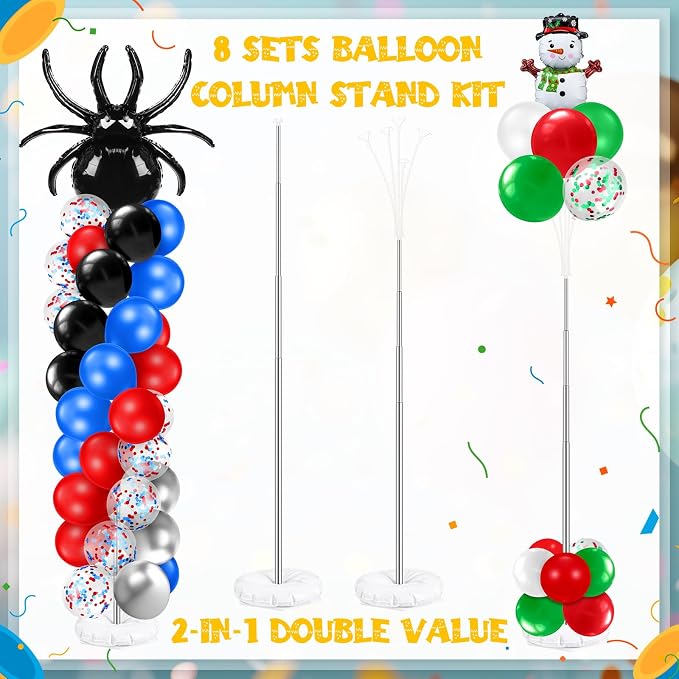 Kasyat 8 Sets 9.1ft Balloon Column Stand Kit - Image 4