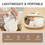 RHOS Mini Hair Brush for Women,Men and Kids-Travel Size Hair Brush for Purse,Pocket,backpack-Small Cushion Paddle Brush with Soft Bristles-Mini Detangler Brush for All Hair Types(1 Pack-Mocha)