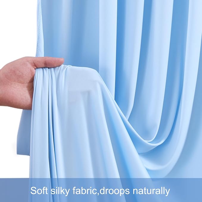 10x12 Baby Blue Backdrop Curtains - Image 7