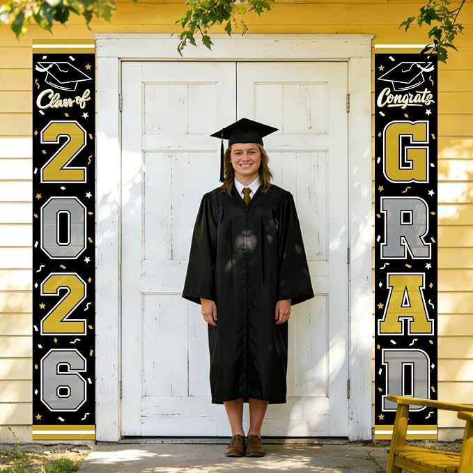 2026 Graduation Decorations, Congrats Grad Banner Backdrop - Image 7