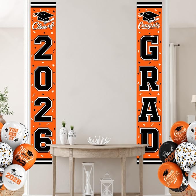 2026 Graduation Decorations, Congrats Grad Banner Backdrop - Image 4