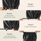 ZIMASILK 22 Momme 100% Mulberry Silk Bonnet for Sleeping & Women Hair Care, Highest Grade 6A Silk Hair wrap for Sleeping with Premium Elastic Stay On Head (1Pc, Black)