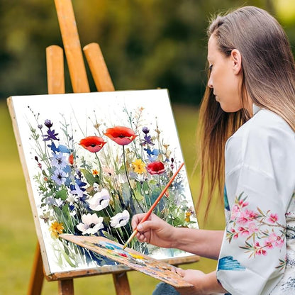 Yezavesu Flower Framed Paint by Numbers Kit - Image 6