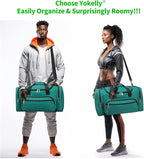 Sports Duffel Bag 20 inch for Travel Gym - Green
