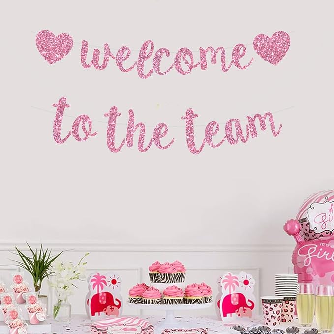 BEISHIDA Welcome to The Team Banner, NO DIY, Office Party Decorations - Image 5