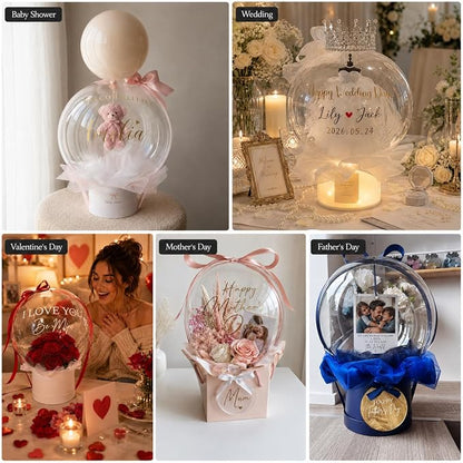 Bobo Balloons, 20Inch Large Clear Balloons - Image 9