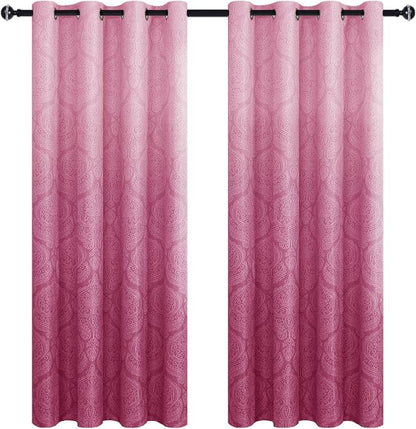 DWCN Ombre Blackout Curtains for Bedroom - Image 5