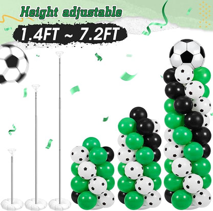 Yalikop 2 Sets Soccer Party Balloon Column Stand Kit - Image 5