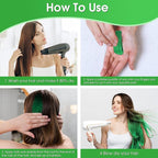 Temporary Hair Color Wax Kit, Stocking Stuffers for Teen Girls age 4 5 6 7 8 9 10+ Hair Dye Color Wax Washable Crazy Hair Style with Wiggle Eyes & Face Pens(Green)