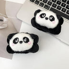 6PCS Cute Cat Ears Spa Headband for Washing Face Makeup Skincare Headband with Wrist Bands, Sleepover Party Supplies for Women/Teen Girl Trendy Stuff Present (6PCS Panda, standard size)