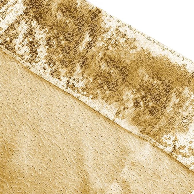 SquarePie 8x10ft Gold Sequin Backdrop, High Density Non-Transparent Glitter - Image 9
