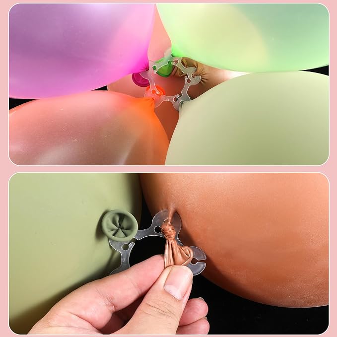 Xindojuz 50 PCS Balloon Clips for Balloon Arch, Plastic BalloonArch Clips - Image 4