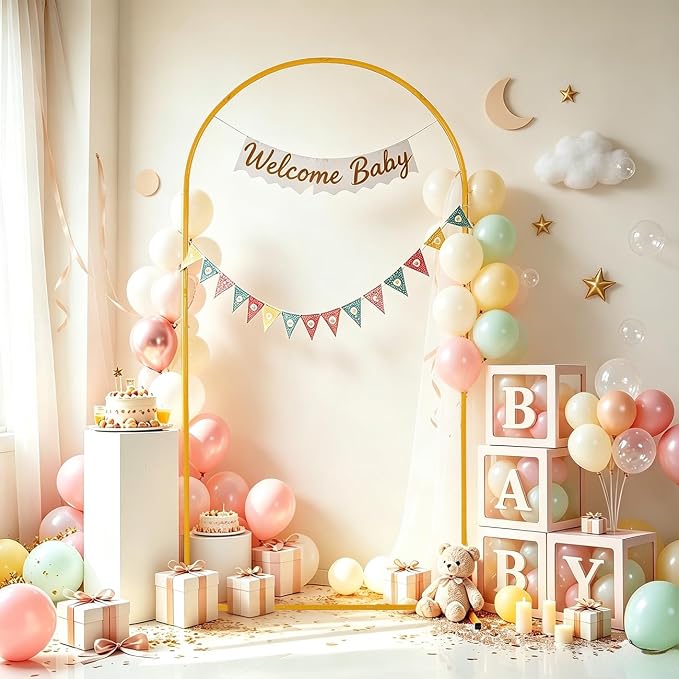 Vincidern 6.6 FT Wedding Arch Backdrop Stand - Image 9