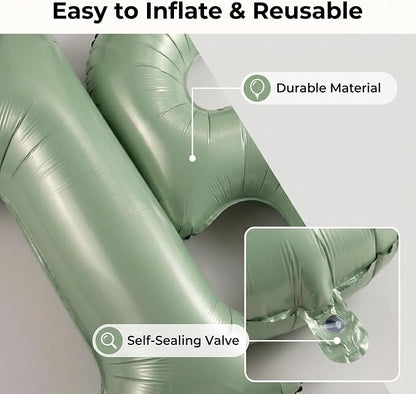 YPSelected 32 Inch Large Foil Helium Number Balloon Birthday Wedding Party 0-9 - Image 6