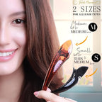 RC ROCHE 6 Pcs Duck Bill Alligator Hair Clips for Women Sectioning Flat Claw Long Thick Hair Inner Teeth Curved Styling Jaw Strong Secure Grip Salon, Large Classic Multicolor