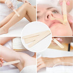 1200 Pieces Large Wooden Wax Sticks, 6-Inch Wood Waxing Sticks Wax Spatulas Applicator, Wood Craft Sticks for Body Hair Removal, Tongue Depressors, Popsicle Sticks