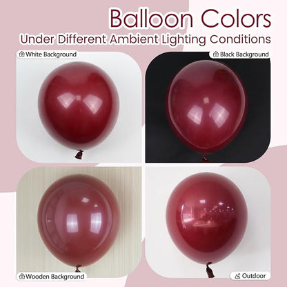 Burgundy Balloons 12 inch, Maroon Balloons 50pcs Party Balloons - Image 4