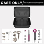 Hair Dryer Case for Shark HD112BRN & HD331 HyperAIR IQ 2-in-1 Concentrator, Storage Pouch for Dyson/Shark Flexstyle Styler Attachments and Clips, Black