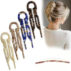 Prestige French Hair Pins - Serrated Anti-Slip Design, Curved Angle for Better Head Fit, New Elegant Hair Accessories for Women, Suitable for All Hair Types（4pcs）