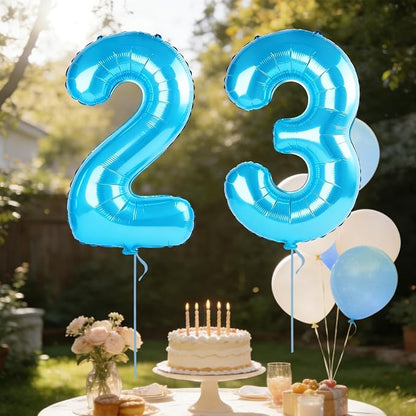 40 Inch Number 23 Balloons for 23rd Birthday Party Decorations, 0-100 Jewelry - Image 3