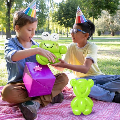 100Pcs Light Green 260 Balloons, Long Balloon - Image 6