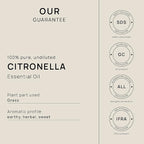 VINEVIDA Citronella Ceylon Essential Oil - Gallon Undiluted - Bulk Essential Oil for Soap Making, Safe for Skin, DIY Candle Scents, Candlemaking Scents - 8 lbs