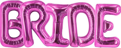 Rose Red Bride Balloons 40 Inch Hot Pink Wedding Letter Balloons by Unknown