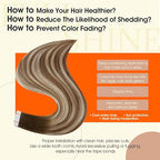 Full Shine Tape in Hair Extensions 16Inch Remy Tape ins Human Hair Invisible Seamless Balayage Tape Hair Extension Human Hair Color 3 Ombre 8 Highlighted 22 Medium Blonde Hair Extensions 50G 20Pcs