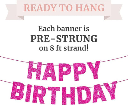 Pre-Strung Happy Birthday Banner - Image 3