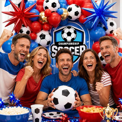 Soccer Party Decorations 160Pcs, World Soccer Balloon Garland Arch Kit - Image 8