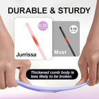 Rat Tail Combs for Parting,Fine Tooth Teasing Comb-Heat Resistant Anti Static Parting Combs for Braiding,Root Teasing-Styling Combs Set for Women,Suit for Wet Dry Hair((Pink&Purple)
