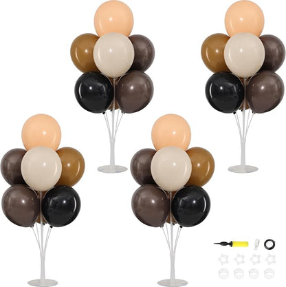 4 Sets Black Brown Nude Balloons Stand by ZyloonDecoration
