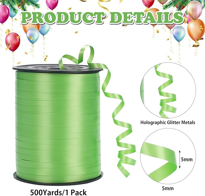 500 Yard Curling Ribbon for Gift Wrapping, Balloon Ribbon, Balloon String - Image 2