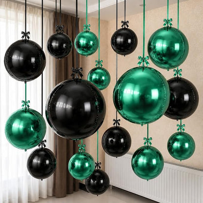 Green Black Balloons by Togvu