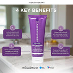 KERATHERAPY Daily Smoothing Cream, 6.8 fl. oz., 200 ml - Keratin Infused Smoothing Cream for Blowouts with Collagen, Jojoba Oil, Wheat & Argan Oil