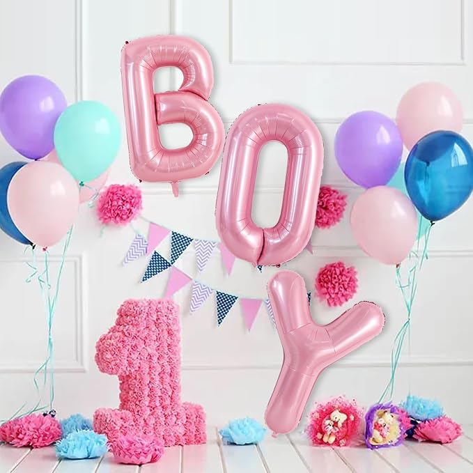 TONIFUL 40 Inch Large Pink Letter O Balloons Giant Foil Mylar Alphabet Balloon - Image 6